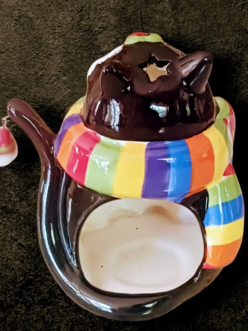 Whimsical Fat Cat Tealight Candle Holder/Luminary - Cat Lovers!!